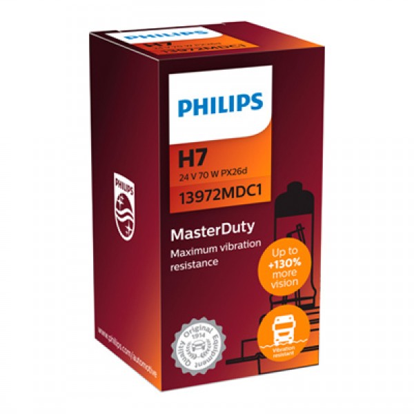 Крушка, фар PHILIPS H7, 24V, 70W, 1 бр.
