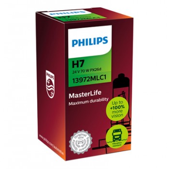 Крушка, фар PHILIPS H7, 24V, 70W, 3200K, 1 бр.