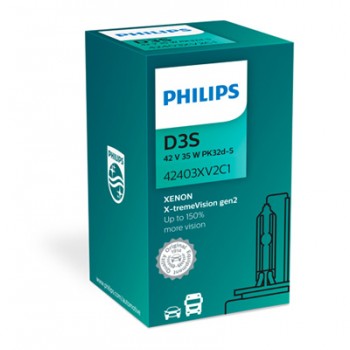 Крушка, фар PHILIPS D3S, 42V, 35W, 4800K, 3200lm, 1 бр.