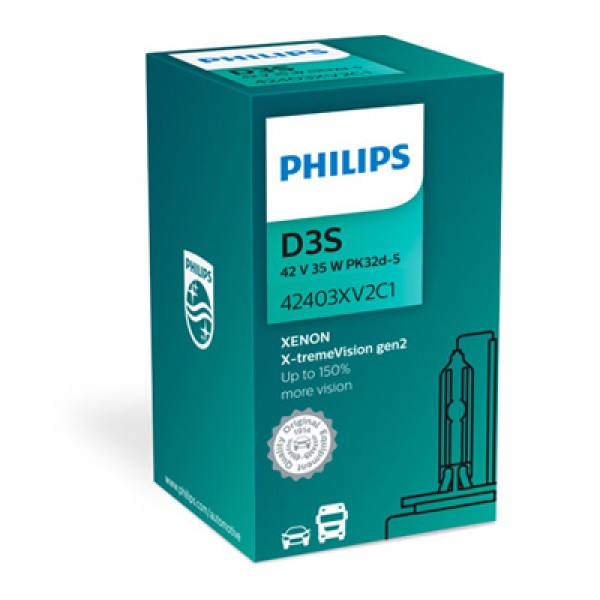 Крушка, фар PHILIPS D3S, 42V, 35W, 4800K, 3200lm, 1 бр.