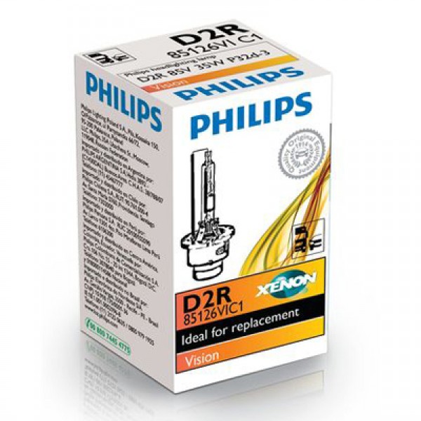 Крушка, фар за дълги светлини PHILIPS D2R, 85V, 35W, 4400К, 1 бр.