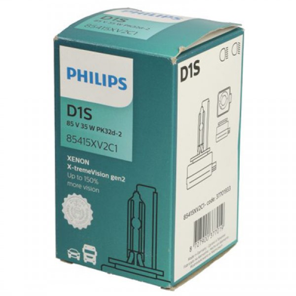 Крушка, фар PHILIPS D1S, 35W, 4800К, 1 бр.