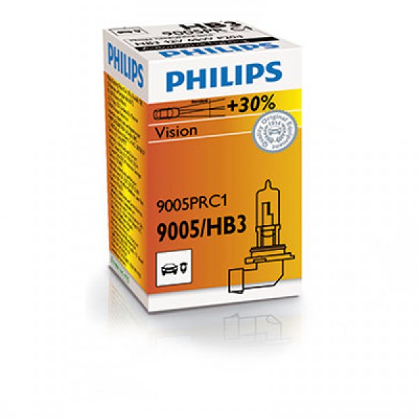 Крушка, фар за дълги светлини PHILIPS HB3, 12V, 65/60W, 3200К, 1860lm, 1 бр.