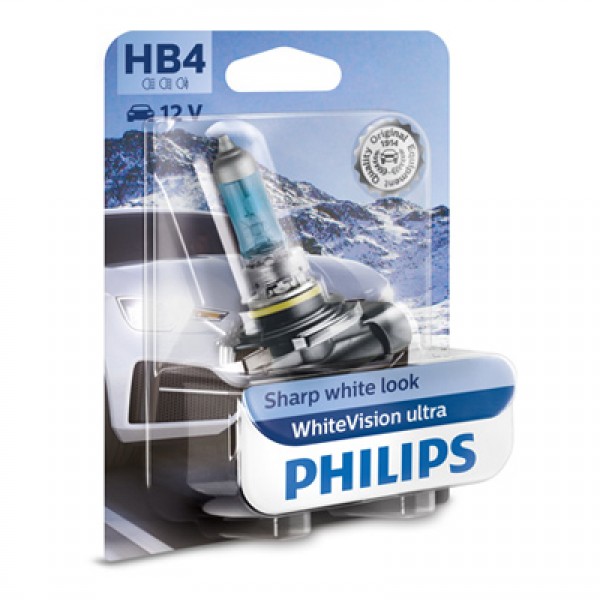 Крушка, фар за дълги светлини PHILIPS HB4, 12V, 55W, 4200K, 1095lm, 1 бр.