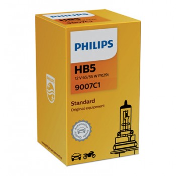 Крушка, фар за дълги светлини PHILIPS HB5, 12V, 65/55W, 1 бр.