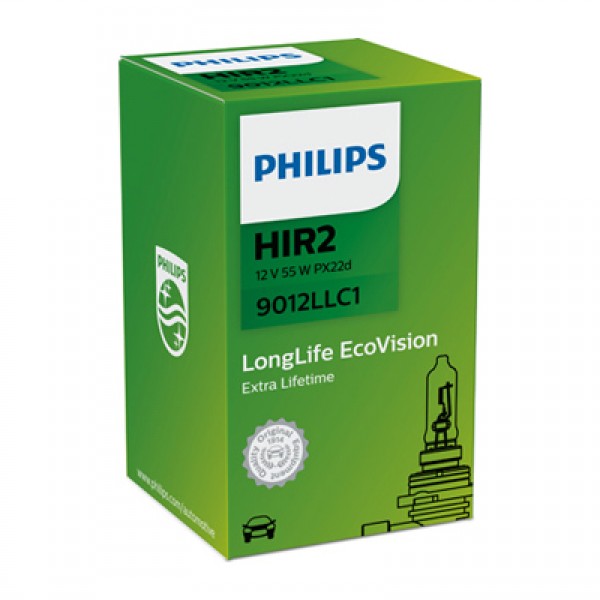Крушка, фар за дълги светлини PHILIPS HIR2, 12V, 55W, 1 бр.