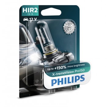 Крушка, фар за дълги светлини PHILIPS HIR2, 12V, 55W, 3350K, 1875lm, 1 бр.