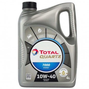 МОТОРНО МАСЛО TOTAL QUARTZ 7000 10W40 4 ЛИТРА