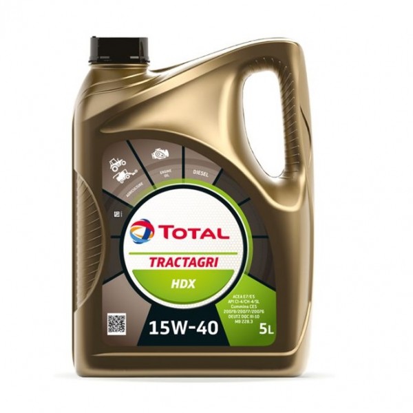 Моторно масло TOTAL TRACTAGRI HDX 15W40 5 литра