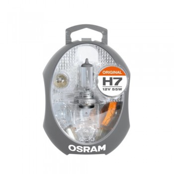 Асортимент, крушки OSRAM 12V, H7 + / P21W, PY21W, P21/5W, R5W, W5W, бушон: 15 A; 30 A; 20 A, 5 броя