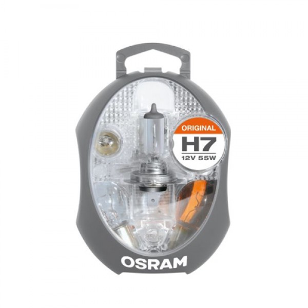 Асортимент, крушки OSRAM 12V, H7 + / P21W, PY21W, P21/5W, R5W, W5W, бушон: 15 A; 30 A; 20 A, 5 броя