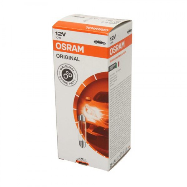 Крушка OSRAM C10W, 12V, 10W, 100lm, 10 броя