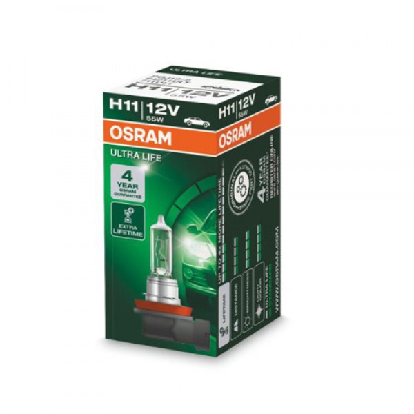 Крушка OSRAM H11, 12V, 55W, 3200K, 1350lm, 1 брой