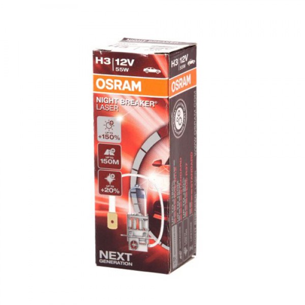 Крушка OSRAM H3, 12V, 55W, 1450lm, 1 брой