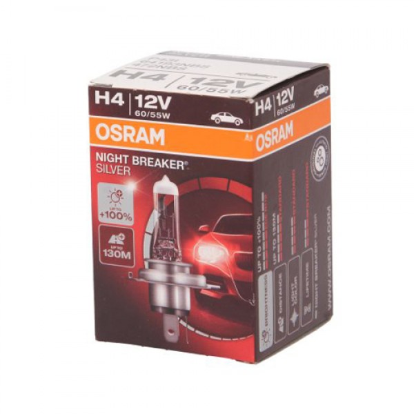 Крушка OSRAM H4, 12V, 60/55W, 1650/1000lm, 1 брой