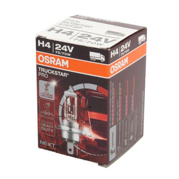 Крушка OSRAM H4, 24V, 75/70W, 3200K, 1 брой