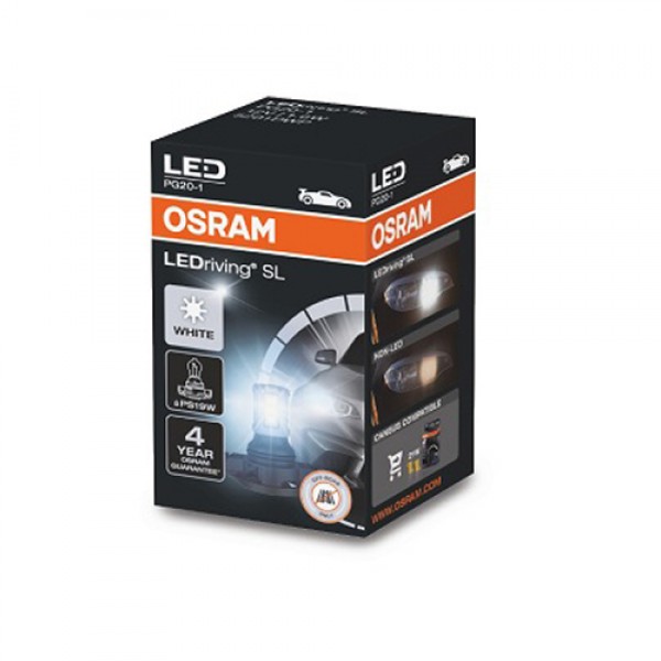 Крушка OSRAM LED PS19W, 12V, 1.8W, 6000К, 140lm, 1 брой
