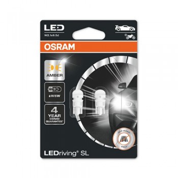 Крушка OSRAM LED W5W, 12V, 0.5W, 7lm, 2 броя