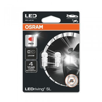 Крушка OSRAM LED W5W, 12V, 0.6W, 15lm, 2 броя