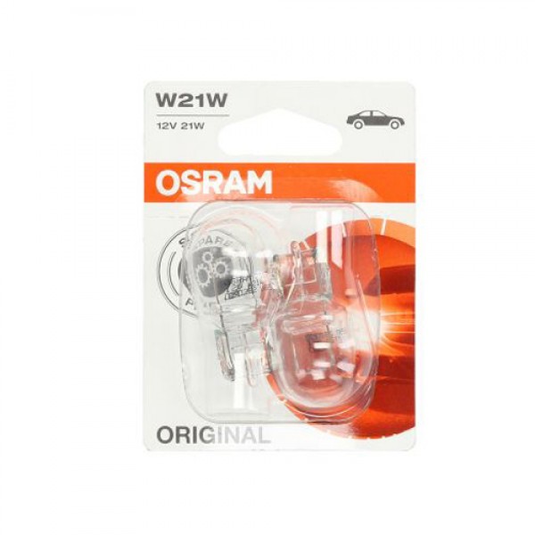 Крушка OSRAM W21W, 12V, 21W, 460lm, 2 броя