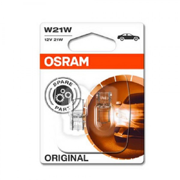 Крушка OSRAM W21W, 12V, 21W, 460lm, 2 броя