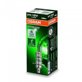 Крушка OSRAM H1, 12V, 55W, 3200K, 1550lm, 1 брой