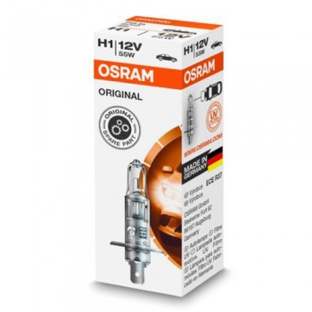 Крушка OSRAM H1, 12V, 55W, 3200K, 1550lm, 1 брой