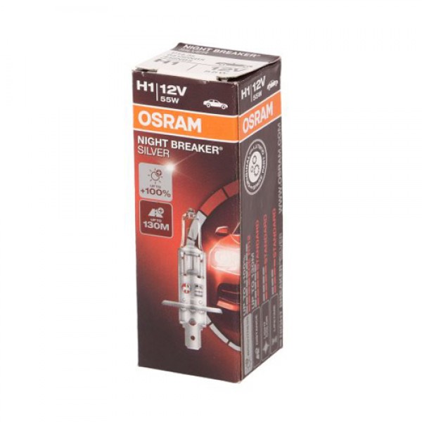 Крушка OSRAM H1, 12V, 55W, 3200K, 1550lm, 1 брой