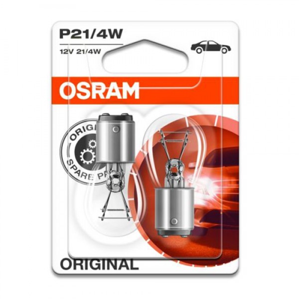 Крушка OSRAM P21/4W, 12V, 4/21W, 440/15lm, 2 броя