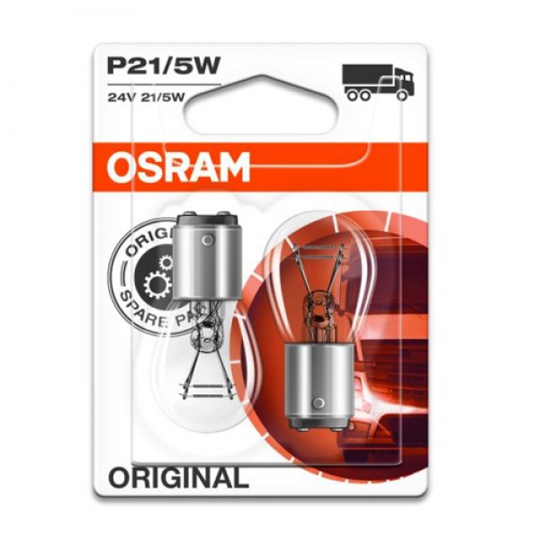 Крушка OSRAM P21/5W, 24V, 5/21W, 2 броя