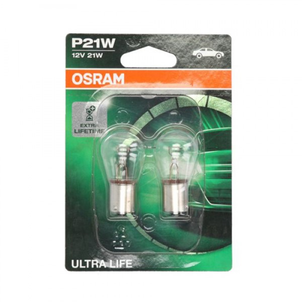 Крушка OSRAM P21W, 12V, 21W, 2 броя