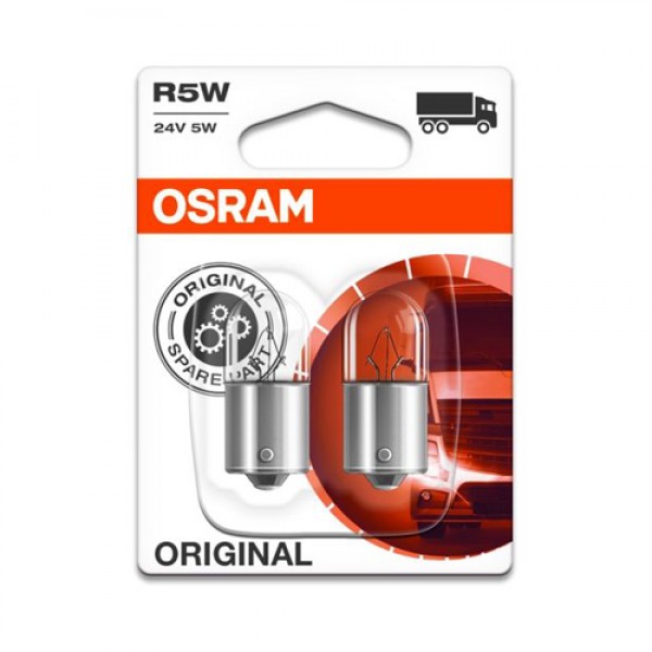 Крушка OSRAM R5W, 24V, 5W, 2 броя