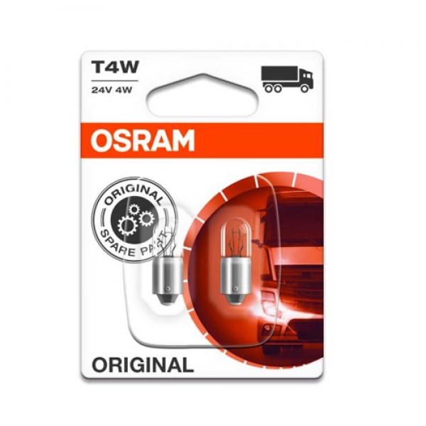 Крушка OSRAM T4W, 24V, 4W, 2 броя