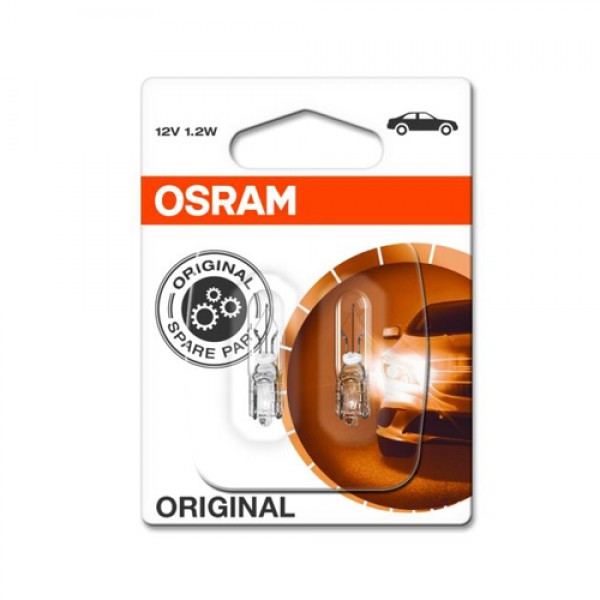Крушка OSRAM W1,2W, 12V, 1.2W, 2 броя