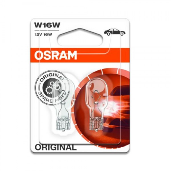 Крушка OSRAM W16W, 12V, 16W, 2 броя
