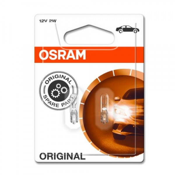 Крушка OSRAM W2W, 12V, 2W, 2 броя