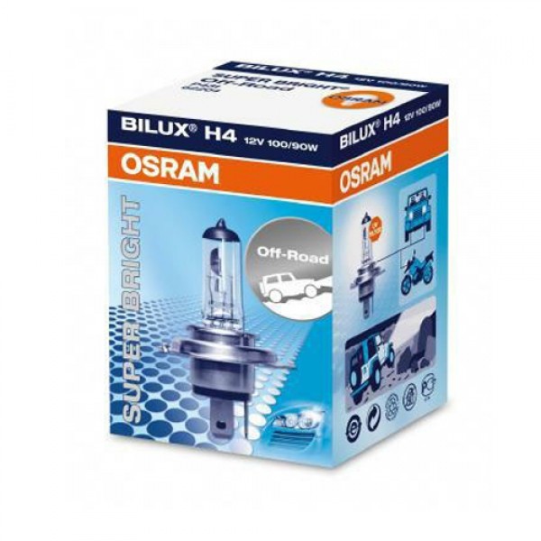 Крушка OSRAM H4, 12V, 90/100W, 4800K, 2900/1700lm, 1 брой