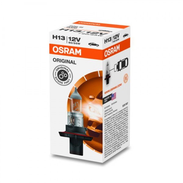 Крушка OSRAM H13, 12V, 65/55W, 1500/1000lm, 1 брой