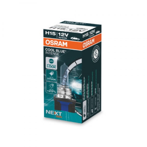 Крушка OSRAM H15, 12V, 55/15W, 3700K, 1350lm, 1 брой