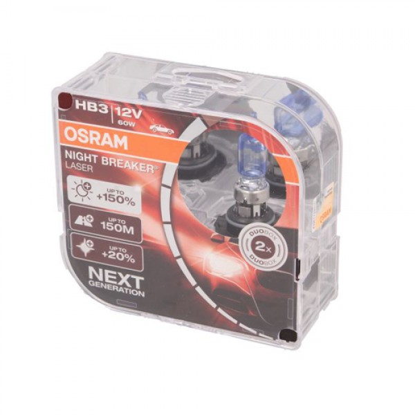 Крушка OSRAM HB3, 12V, 60W, 1500lm, 2 броя