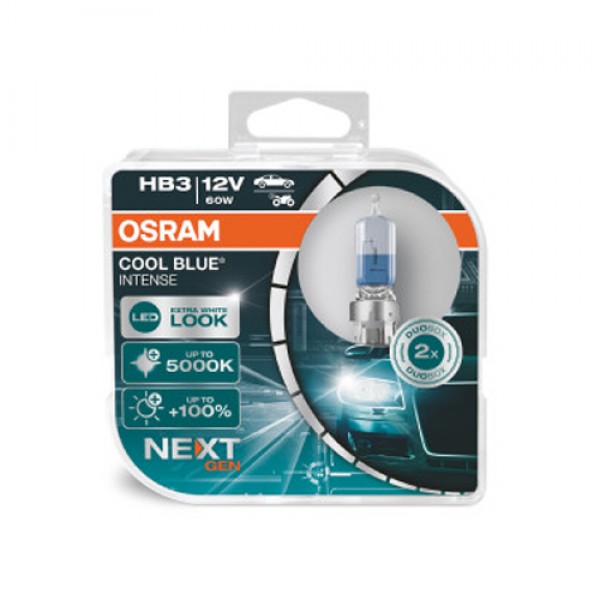 Крушка OSRAM HB3, 12V, 60W, 5000К, 1860lm, 2 броя