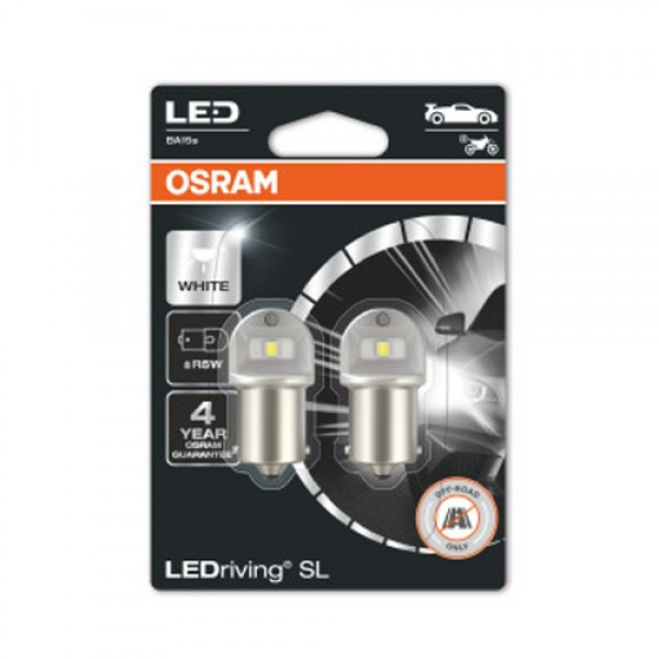 Крушка OSRAM LED, 12V, 0.5W, 6000K, 50lm, 2 броя
