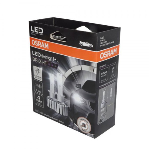 Крушка OSRAM LED, 12V, 13W, 6000K, 1500lm, 2 броя