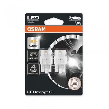 Крушка OSRAM LED P21/5W, 12V, 1.3W, 55lm/10lm, 2 броя