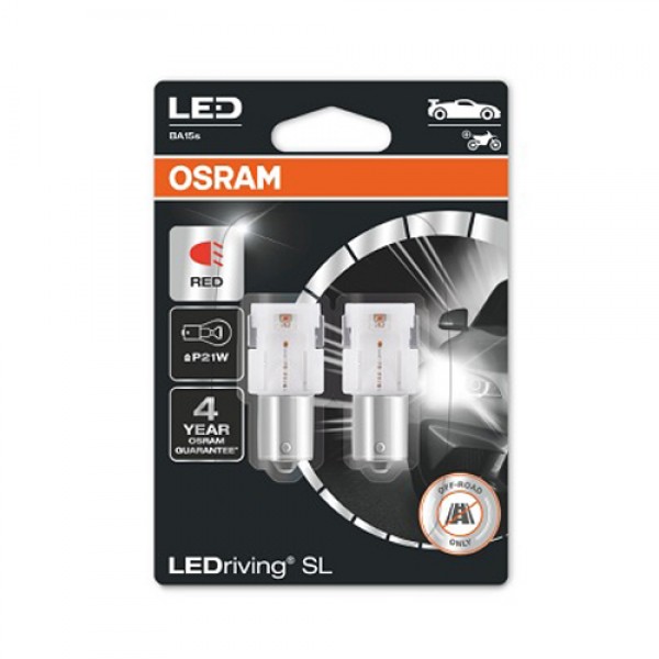 Крушка OSRAM LED P21W, 12V, 1.9W, 66lm, 2 броя