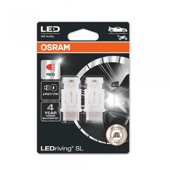 Крушка OSRAM LED P27/7W, 12V, 1.4W, 60lm/10lm, 2 броя
