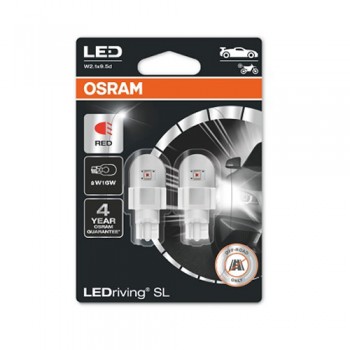Крушка OSRAM LED W16W, 12V, 1.4W, 80lm, 2 броя