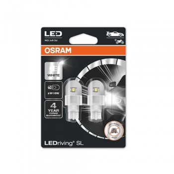 Крушка OSRAM LED W16W, 12V, 2.1W, 6000К, 130lm, 2 броя