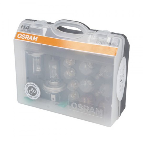 Крушка OSRAM авариен комплект, H4, 24V, 75/70W, 15 A, 30 A, 20 A, 2 броя