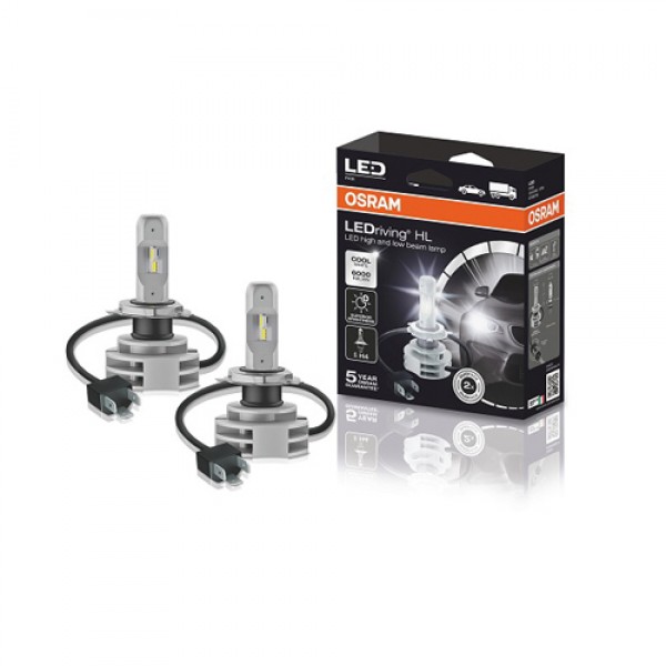 Крушка OSRAM LED H4, 12/24V, 14W, 6000К, 1517lm, 2 броя